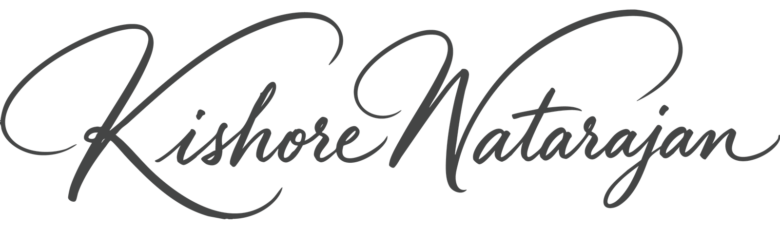 Kishore Natarajan signature - home